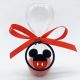 BOMBONIERE DISNEY CLESSIDRE IN VETRO SABBIA IN 4 COLORI CIONDOLO TOPOLINO ROSSO E NERO BOMBONIERE BAMBINO