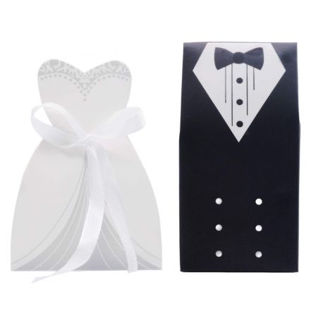 SCATOLINE PER CONFETTI MATRIMONIO SPOSA E SPOSO CONFETTATE ORIGINALI NOZZE