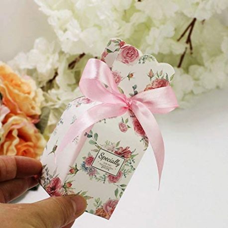 SCATOLINE PER CONFETTI EFFETTO FLOREALE SEGNAPOSTO CONFETTATE SEGNAPOSTO MATRIMONIO