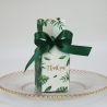 SCATOLINE PORTACONFETTI IN CARTONCINO CON FOGLIE VERDI CONFETTATE TEMA GREEN