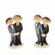 COLLEZIONE MARRIED LUI+LUI STATUINE CALAMITE O PORTAMEMO CON COPPIA GAY