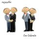 COLLEZIONE MARRIED LUI+LUI STATUINE CALAMITE O PORTAMEMO CON COPPIA GAY