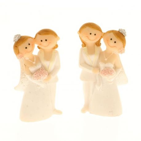 COLLEZIONE MARRIED LEI+LEI STATUINE CALAMITE O PORTAMEMO CON COPPIA LGBT