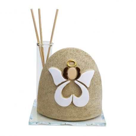 DIFFUSORE DI AROMI ANGELO STILIZZATO BOMBONIERE BATTESIMO