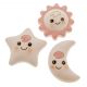 MAGNETI LUNA STELLA O SOLE ASSORTITI RICORDINI NASCITA BAMBINA ORIGINALI