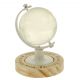 MAPPAMONDI BIANCHI ROTANTI IN VETRO E LEGNO BOMBONIERE ORIGINALI