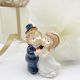 STATUINE SPOSI IN RESINA ACCESSORI CONFETTATE ORIGINALI PENSIERINI SEGNAPOSTO MATRIMONIO