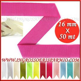 NASTRO GROS GRAIN 16 MM X 50 MT COLORATI ONLINE PREZZI VENDITA INGROSSO PANNA TIFFANY TORTORA