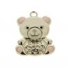 CHARM IN ZAMA ORSETTO CIONDOLO CON DETTAGLI ROSA CONFETTATE NASCITA