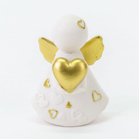 ANGIOLETTO IN PORCELLANA STATUINA BOMBONIERE BATTESIMO ECONOMICHE