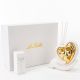DIFFUSORE DI ESSENZE PORCELLANA CUORE DORATO CON LUCE LED PREZZI BASSI