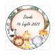 PORTACONFETTI TEMA GIUNGLA CON ANIMALI PERSONALIZZABILI BOMBONIERE FAI DA TE NASCITA COMPLEANNO BAMBINI