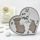 BOMBONIERE TEMA VIAGGIO OROLOGIO A FORMA DI CUORE CON MAPPAMONDO MATRIMONIO 2023