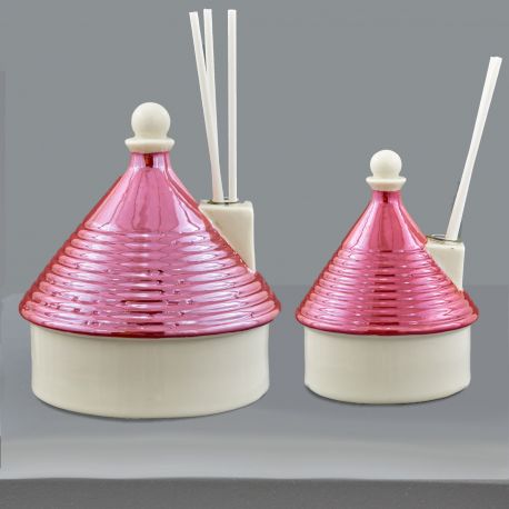 DIFFUSORI DI ESSENZE A FORMA DI TRULLO IN PORCELLANA BOMBONIERE ORIGINALI NOVITÁ 2023 ROSSO NOZZE