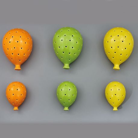 LUCI LED A FORMA DI PALLONCINO 3 COLORI ASSORTITI BOMBONIERE ORIGINALI ED ECONOMICHE COMPLEANNO