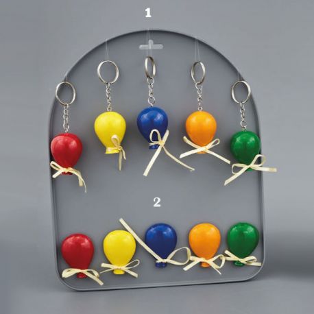 PORTACHIAVI O CALAMITE A FORMA DI PALLONCINO 5 COLORI ASSORTITI PENSIERINI COMPLEANNO 18 ANNI