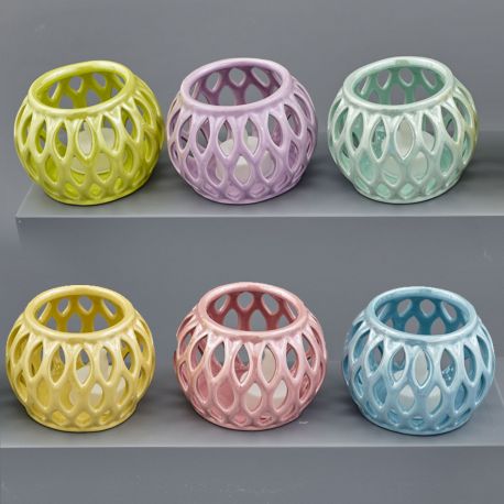 LANTERNE CON CANDELINA LED INCLUSA 6 COLORI ASSORTITI BOMBONIERE ORIGINALI PREZZI BASSI