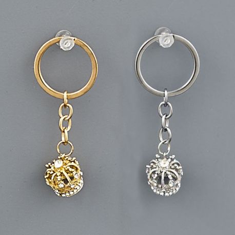 PORTACHIAVI CIONDOLO CORONA DISPONIBILE IN COLORE ORO O ARGENTO PENSIERINI COMPLEANNO