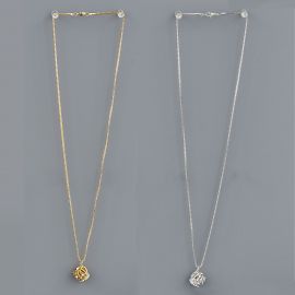 CATENINA FINITURA ORO O SILVER CON CORONA CON STRASS BOMBONIERE E IDEE REGALO RAGAZZA BAMBINA