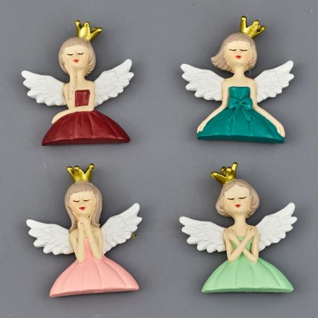 CALAMITE FATINE ALATE CON CORONA DORATA ASSORTITE BOMBONIERE ECONOMICHE