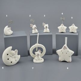 BOMBONIERE BATTESIMO E NASCITA FEMMINUCCIA LINEA ORSETTO ED ELEFANTINO MEMOCLIP OGGETTINI PROFUMATORI