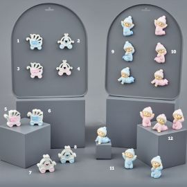 MAGNETI E OGGETTINI NASCITA ROSA E CELESTI VARIE TIPOLOGIE