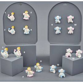 BOMBONIERE NASCITA MASCHIETTO E FEMMINUCCIA MAGNETI E OGGETTINI ECONOMICI