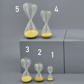 CLESSIDRE IN VETRO BOMBONIERE ECONOMICHE CON SABBIA TORTORA PENSIERINI MATRIMONIO