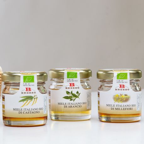 MIELE ITALIANO BARATTOLINO DA DEGUSTAZIONE DA 35 GRAMMI IDEE BOMBONIERE ORIGINALI