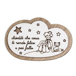 CALAMITE PICCOLO PRINCIPE CON CAVALLO BIANCO BATTESIMO ORIGINALE