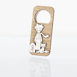 APRIBOTTIGLIE IN LEGNO E METALLO CON ANGELO STILIZZATO E CALAMITA BOMBONIERE ORIGINALI