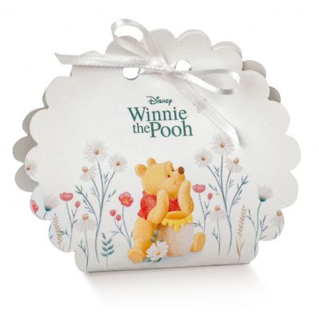 PORTACONFETTI WINNIE THE POOH CON FIORI: LA MAGIA DI DISNEY IN UNA BOMBONIERA
