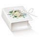 SCATOLINA PER CONFETTI A FORMA DI LIBRO DECORATA DA FIORI E SCRITTA "LOVE"