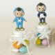 BARATTOLINI IN VETRO PORTA CONFETTI CON STATUINE SUB: UN RICORDO MARINO DA GUSTARE