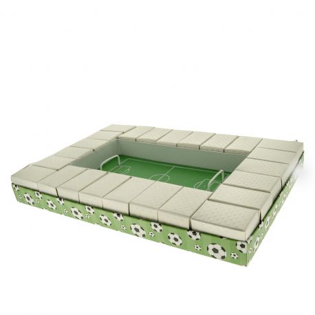 TORTA STADIO BOMBONIERE CALCIO COMPLEANNO COMUNIONE BIMBO