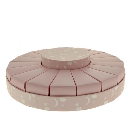 TORTA PORTACONFETTI NASCITA ROSA