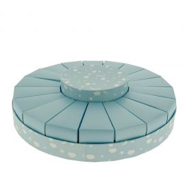 STRUTTURA TORTA DA BOMBONIERE CELESTE ECONOMICA FAI DA TE