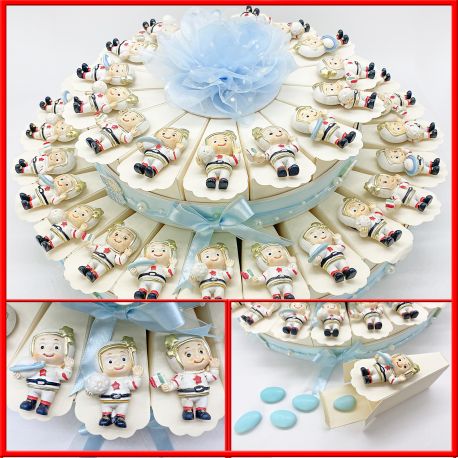 TORTA CELESTE CON MAGNETE ASTRONAUTA 15/25/40 FETTE: UNA DOLCE SCOPERTA PER EVENTI INDIMENTICABILI