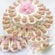 TORTA ROSA 15/25/40 FETTE: UNA DELIZIOSA BOMBONIERA CON MAGNETI JOLLY BAMBINA TAMBURELLO
