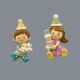 STATUINE E MAGNETI BIMBO E BIMBA SIMPATICI IDEE BOMBONIERE ECONOMICHE