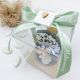 SCATOLA IN PVC CON DECORAZIONE GESSETTO BUSTINA E PROFUMATORE ALBERO DELLA VITA CON STATUINE SPOSINI-BOMBONIERA MATRIMONIO