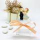 SCATOLE IN PLEXIGLASS CON STATUINE SPOSI - BOMBONIERE ELEGANTI PER MATRIMONI