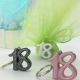 BOMBONIERE 18 ANNI PORTACHIAVI NUMERO DICIOTTO GLITTER