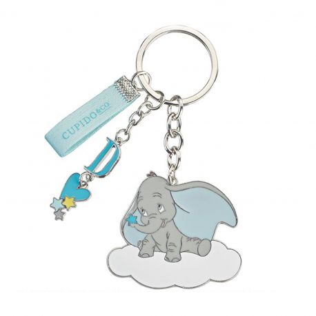 PORTACHIAVI DUMBO ELEFANTE MASCHIETTO IDEE BATTESIMO NASCITA DISNEY