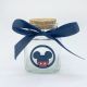BOMBONIERA DISNEY PER NASCITA O BATTESIMO - BARATTOLINO IN VETRO CON TAPPO IN SUGHERO PORTACONFETTI CON MICKEY MOUSE
