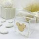 CONFETTATA DISNEY - SCATOLINA PLEXIGLASS CON CHARMS TOPOLINO METALLO ORO