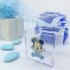 BOMBONIERE DISNEY UNICHE: SCATOLE PLEXIGLASS TRASPARENTI CON CHARMS TOPOLINO MICKEY BABY.