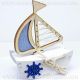 SCATOLINE PORTACONFETTI ORIGINALI BARCA A VELA BOMBONIERE TEMA MARE SACCHETTO CONFETTATA NOZZE COMUNIONE