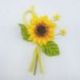 FIORE FINTO GIRASOLE CON RAMO-IDEA DECORAZIONE