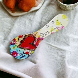 BOMBONIERA MATRIMONIO - POGGIA CUCCHIAIO IN CERAMICA - UN REGALO ORIGINALE E UTILE